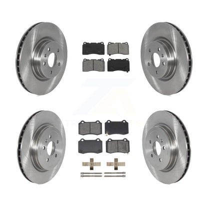 Disc Brake Rotors & Semi-Metallic Pad Front Rear Kit For 2016 Tesla S From 04 16