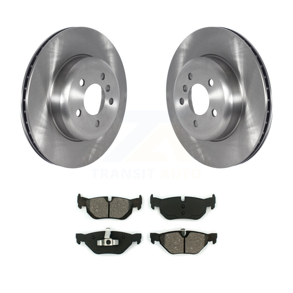 Disc Brake Rotors And Semi-Metallic Pads Rear Kit For 2013 BMW 328i xDrive 3.0L