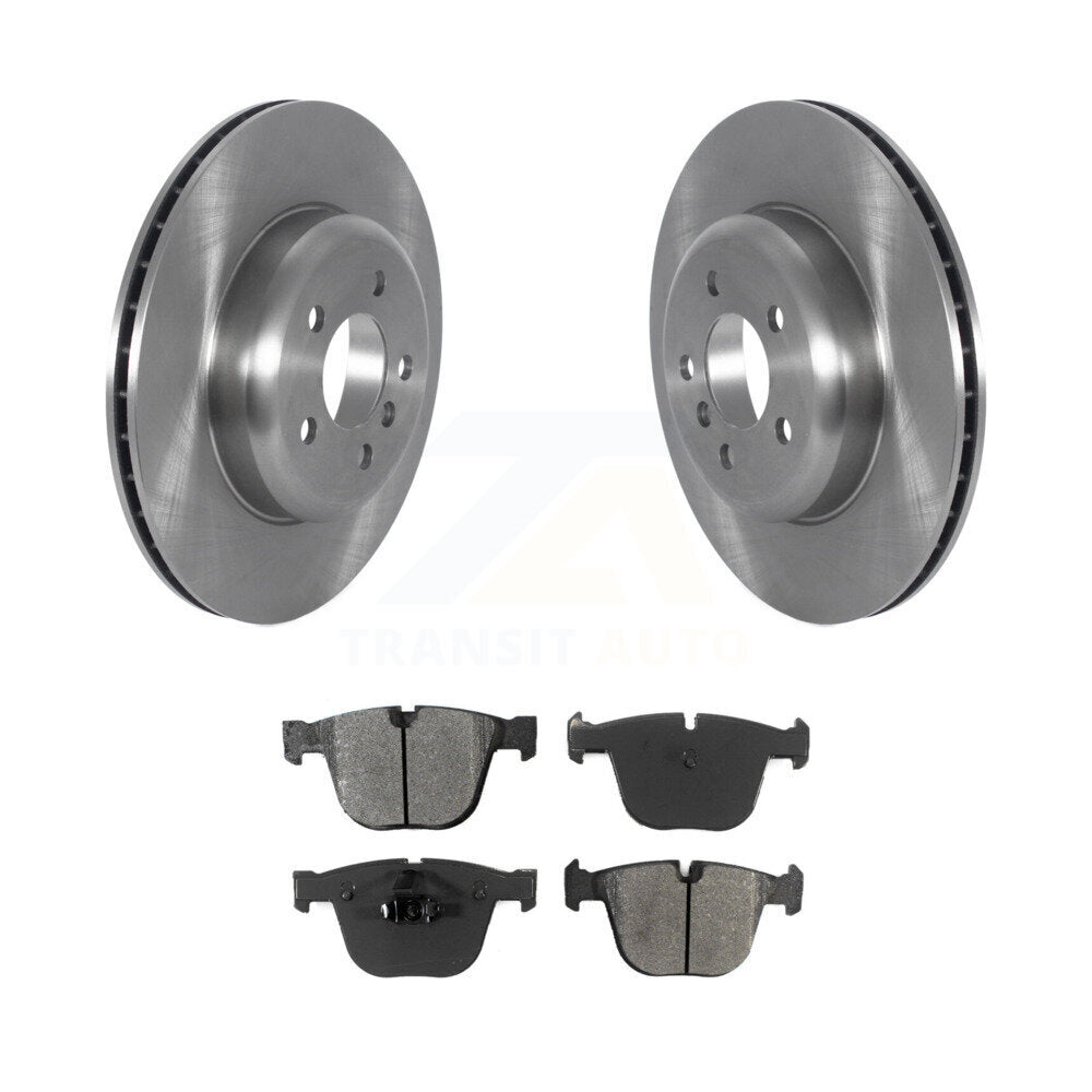 Disc Brake Rotors Semi-Metallic Pad Rear Kit For BMW 535i GT xDrive 740Li 740i 7