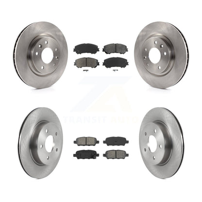 Disc Brake Rotor Semi-Metallic Pad Front Rear Kit For Nissan Qashqai Rogue Sport