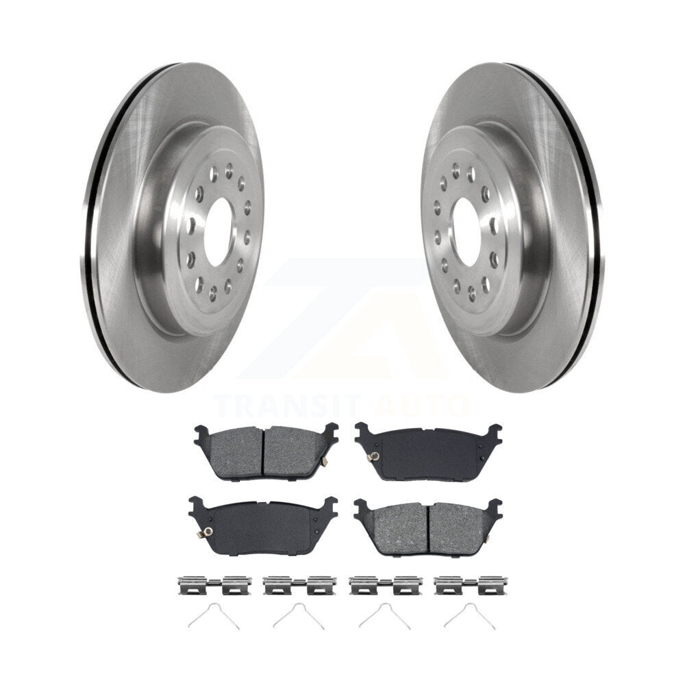 Disc Brake Rotors And Semi-Metallic Pads Rear Kit For Ram 1500