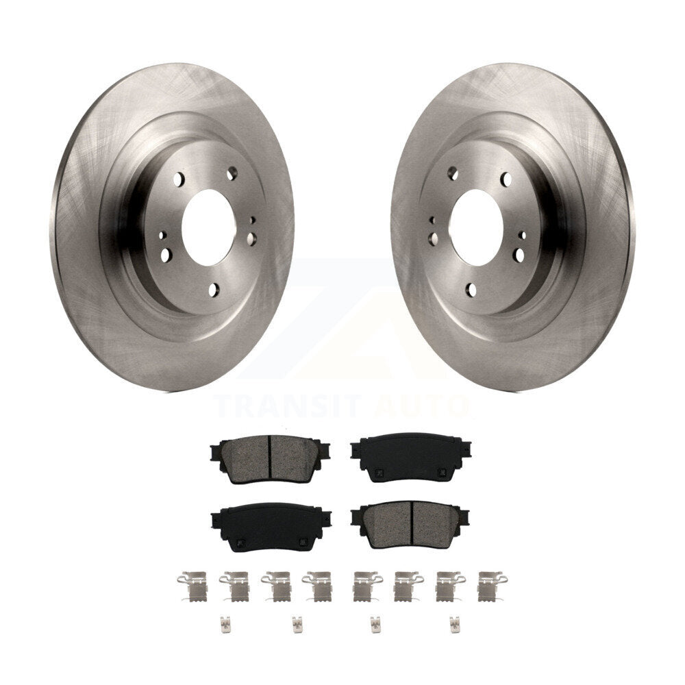 Brake Rotors & Semi-Metallic Pad Rear Kit For Mitsubishi Outlander Eclipse Cross