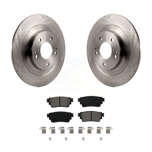 Brake Rotors & Semi-Metallic Pad Rear Kit For Mitsubishi Outlander Eclipse Cross