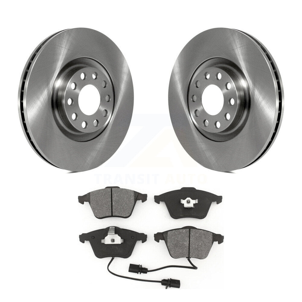 Disc Brake Rotors And Semi-Metallic Pads Front Kit For Audi A6 Quattro