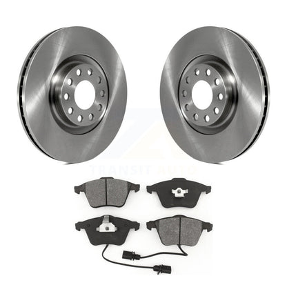 Disc Brake Rotors And Semi-Metallic Pads Front Kit For Audi A6 Quattro
