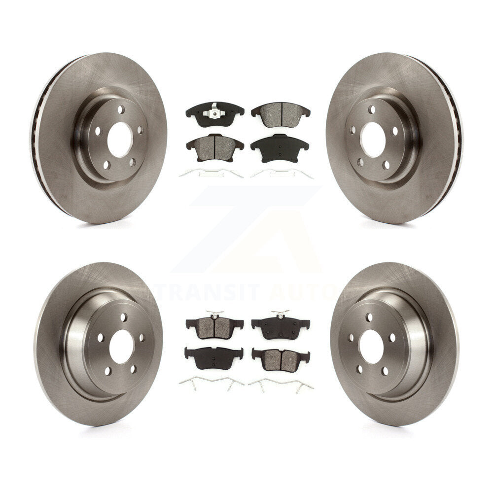 Brake Rotor & Semi-Metallic Pad Front Rear Kit For 19-20 Ford SSV Plug-In Hybrid