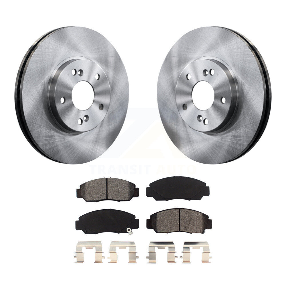 Disc Brake Rotors And Semi-Metallic Pads Front Kit For Honda Accord
