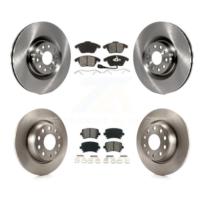 Disc Brake Rotors And Semi-Metallic Pads Front Rear Kit For Volkswagen CC