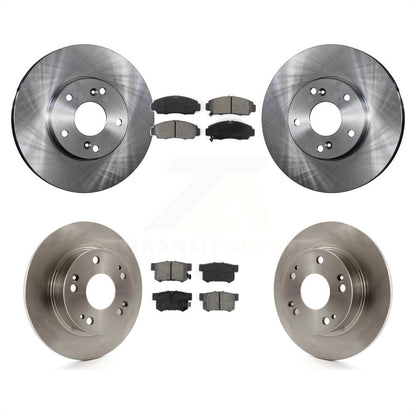 Disc Brake Rotors And Semi-Metallic Pads Front Rear Kit For Honda Accord