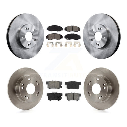 Disc Brake Rotors And Semi-Metallic Pads Front Rear Kit For Honda Accord