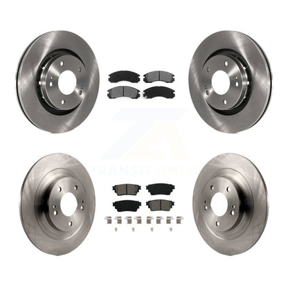 Disc Brake Rotors Semi-Metallic Pad Front Rear Kit For Mitsubishi Outlander PHEV