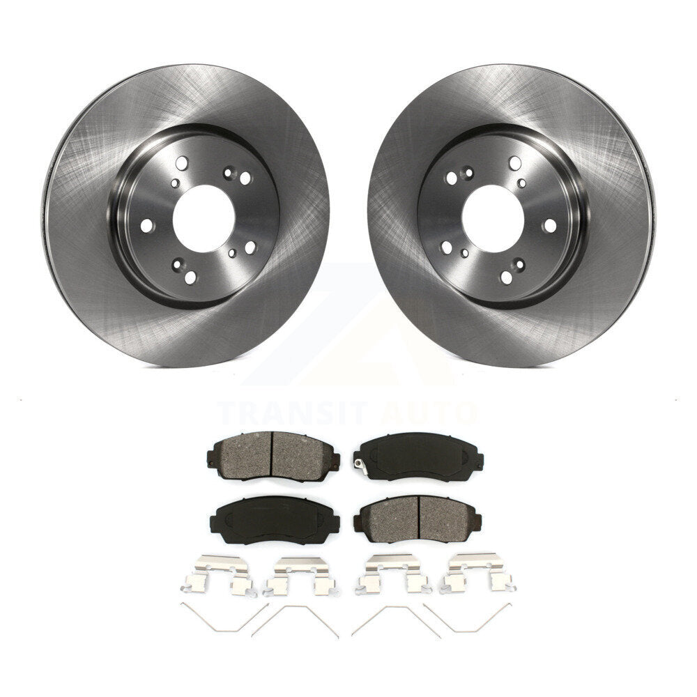 Disc Brake Rotors And Semi-Metallic Pads Front Kit For Honda CR-V