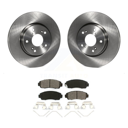 Disc Brake Rotors And Semi-Metallic Pads Front Kit For Honda CR-V
