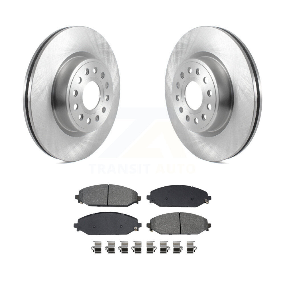 Disc Brake Rotors And Semi-Metallic Pads Front Kit For Ram 1500