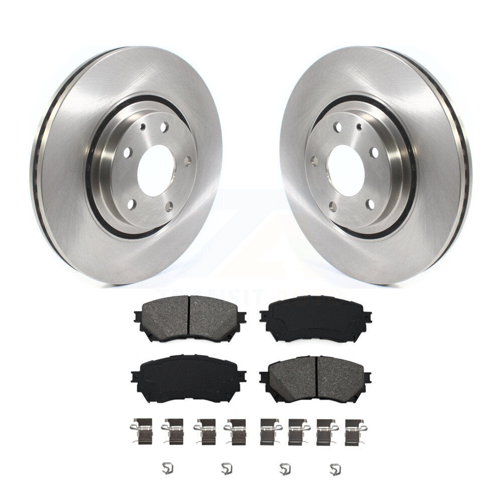Disc Brake Rotors And Semi-Metallic Pads Front Kit For 2021 Mazda 6 Turbocharged