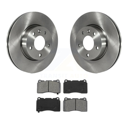 Disc Brake Rotors And Semi-Metallic Pads Front Kit For 2019 Cadillac ATS Base