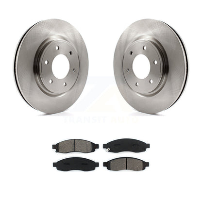 Disc Brake Rotors & Semi-Metallic Pad Front Kit For 2007 Nissan TITAN From 04 07