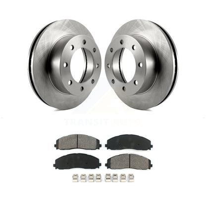 Disc Brake Rotors Semi-Metallic Pad Front Kit For 2013 Ford F-250 Super Duty 4WD