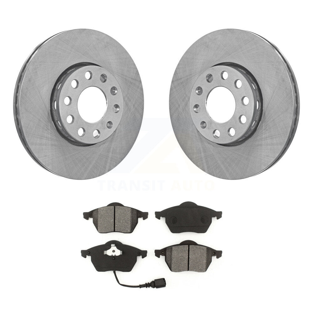Disc Brake Rotors And Semi-Metallic Pads Front Kit For Audi A6 Quattro 100