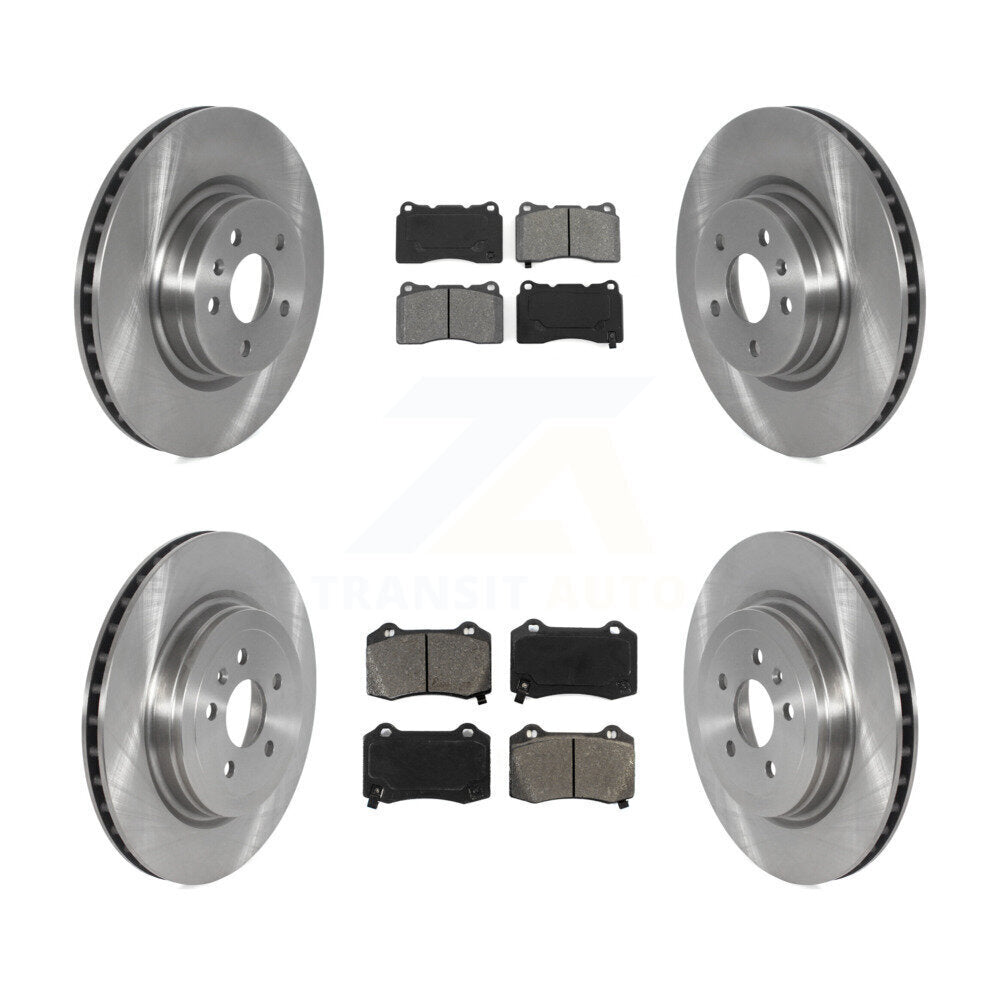 Brake Rotors Semi-Metallic Pad Front Rear Kit For Tesla X S With Brembo Calipers