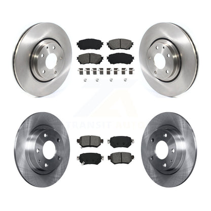 Disc Brake Rotors Semi-Metallic Pad Front Rear Kit For 2021 Mazda 6 Turbocharged