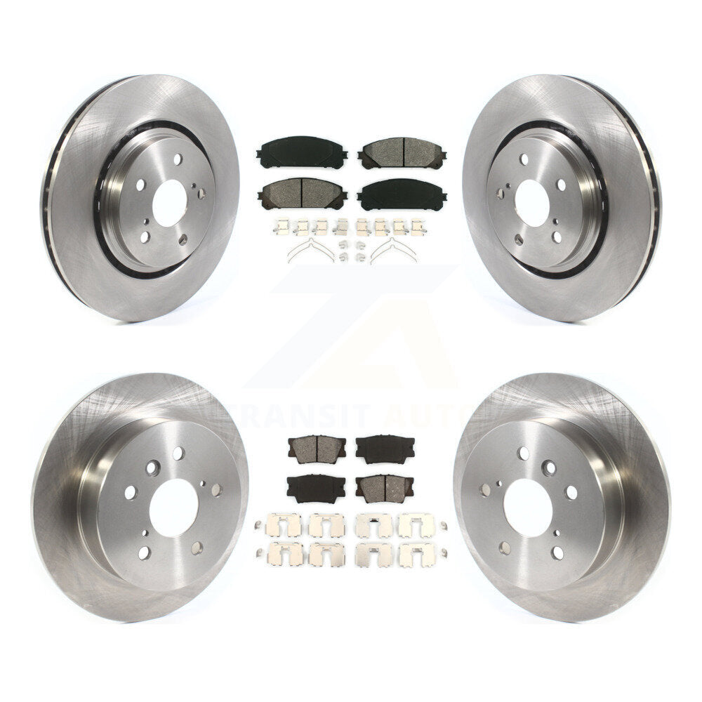 Disc Brake Rotors And Semi-Metallic Pad Front Rear Kit For 2022 Toyota Camry TRD