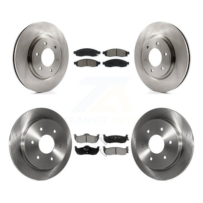 Brake Rotors & Semi-Metallic Pad Front Rear Kit For 2007 Nissan TITAN From 04 07