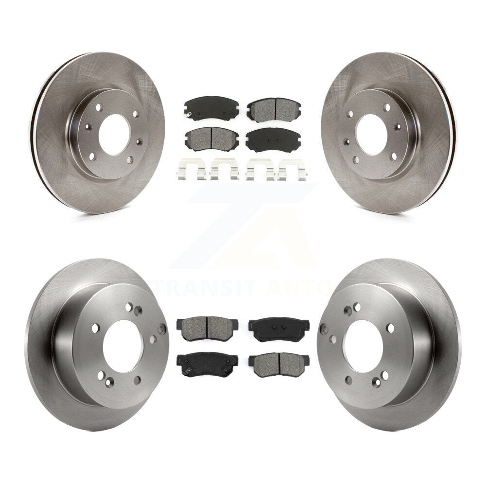 Brake Rotors & Semi-Metallic Pad Front Rear Kit For 2005 Kia Magentis From 10 05