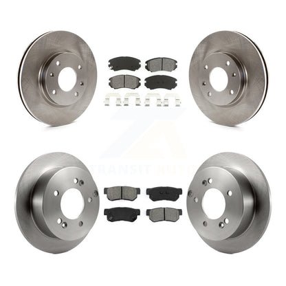 Brake Rotors & Semi-Metallic Pad Front Rear Kit For 2005 Kia Magentis From 10 05