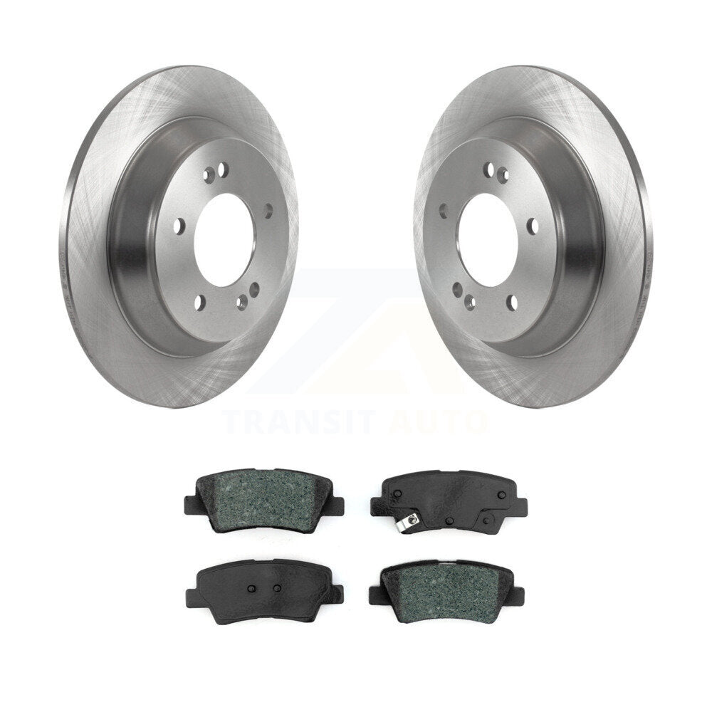 Disc Brake Rotors And Semi-Metallic Pads Rear Kit For 2020-2022 Kia Soul 1.6L