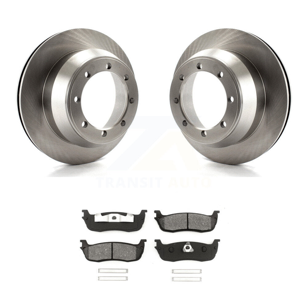 Brake Rotors & Semi-Metallic Pad Rear Kit For 01-03 Ford F-150 With 8 Lug Wheels