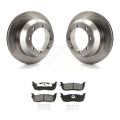 Brake Rotors & Semi-Metallic Pad Rear Kit For 01-03 Ford F-150 With 8 Lug Wheels