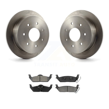 Disc Brake Rotors And Semi-Metallic Pads Rear Kit For Ford F-150
