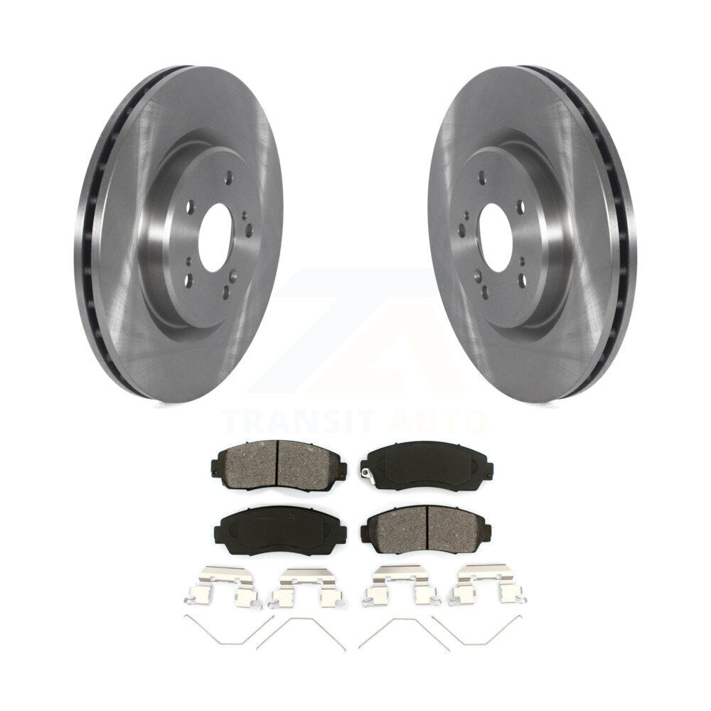 Disc Brake Rotors And Semi-Metallic Pads Front Kit For 2019-2024 Acura RDX