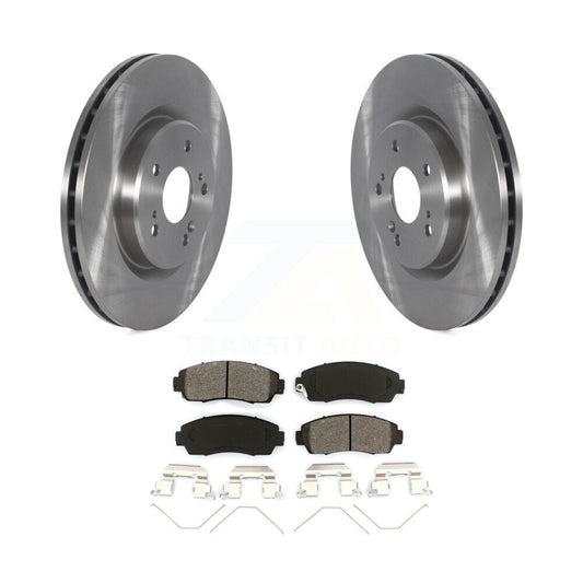 Disc Brake Rotors And Semi-Metallic Pads Front Kit For 2019-2024 Acura RDX