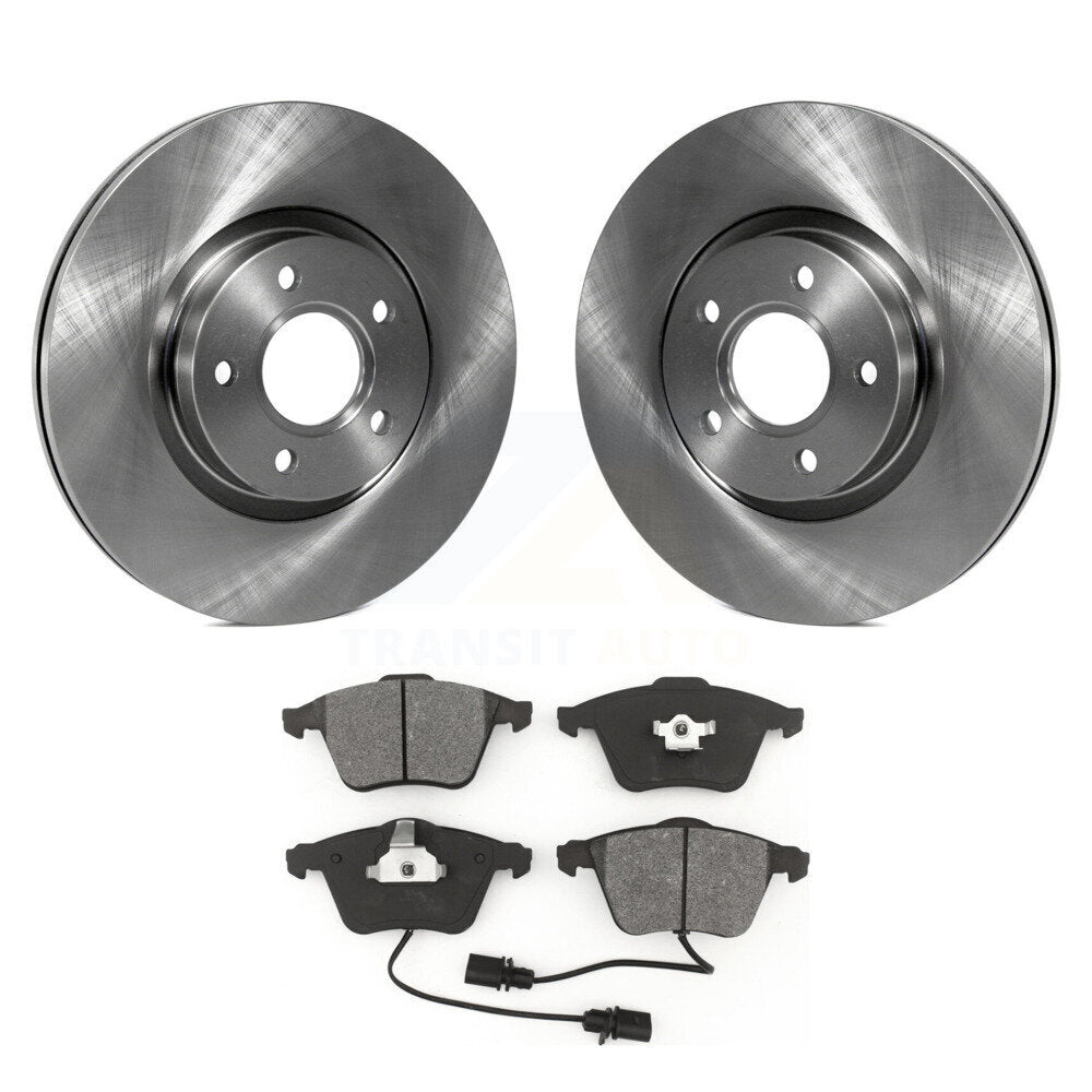 Disc Brake Rotors And Semi-Metallic Pads Front Kit For Volvo S40