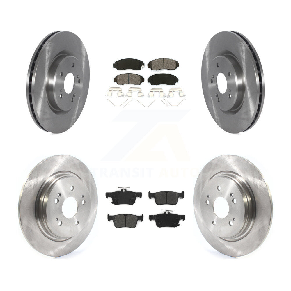 Disc Brake Rotors And Semi-Metallic Pads Front Rear Kit For 2019-2021 Acura RDX