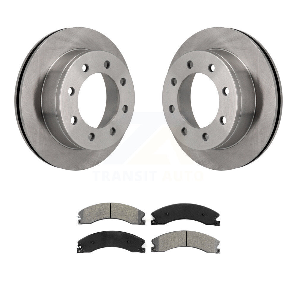 Disc Brake Rotors And Semi-Metallic Pads Rear Kit For Chevrolet Express 4500