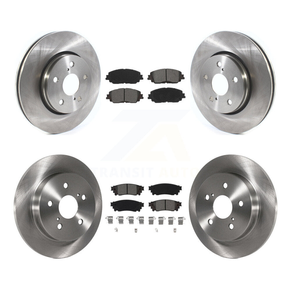Disc Brake Rotors And Semi-Metallic Pads Front Rear Kit For Toyota C-HR