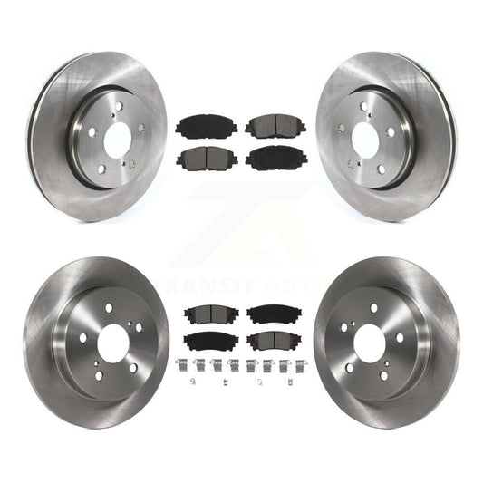 Disc Brake Rotors And Semi-Metallic Pads Front Rear Kit For Toyota C-HR