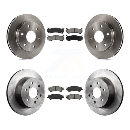 Disc Brake Rotors & Semi-Metallic Pad Front Rear Kit For GMC Sierra 1500 Classic