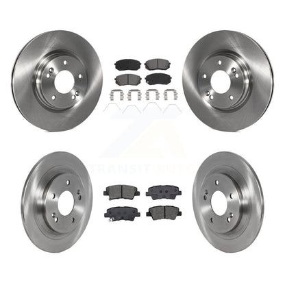 Disc Brake Rotor Semi-Metallic Pad Front Rear Kit For 2022-2023 Hyundai Kona AWD