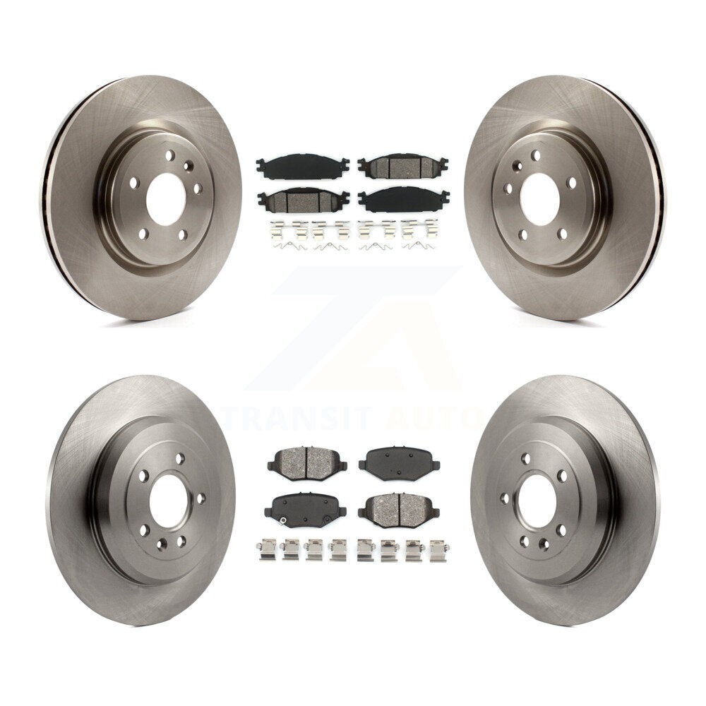 Brake Rotor Semi-Metallic Pad Front Rear Kit For Ford Explorer Limited/Sport/XLT