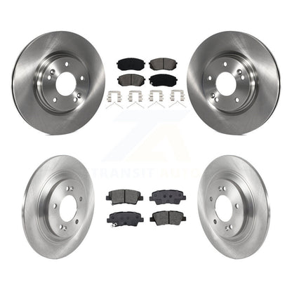 Brake Rotors Semi-Metallic Pad Front Rear Kit For Hyundai Kona Electric Kia Niro
