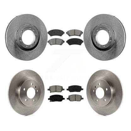 Brake Rotor Semi-Metallic Pad Front Rear Kit For 05 Pontiac Montana SV6 with FWD