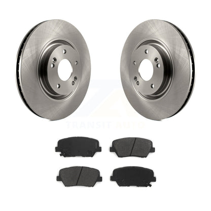Disc Brake Rotors And Semi-Metallic Pads Front Kit For 2019-2022 Hyundai Nexo