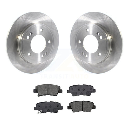 Brake Rotor And Semi-Metallic Pad Rear Kit For Kia Forte Hyundai Veloster Forte5