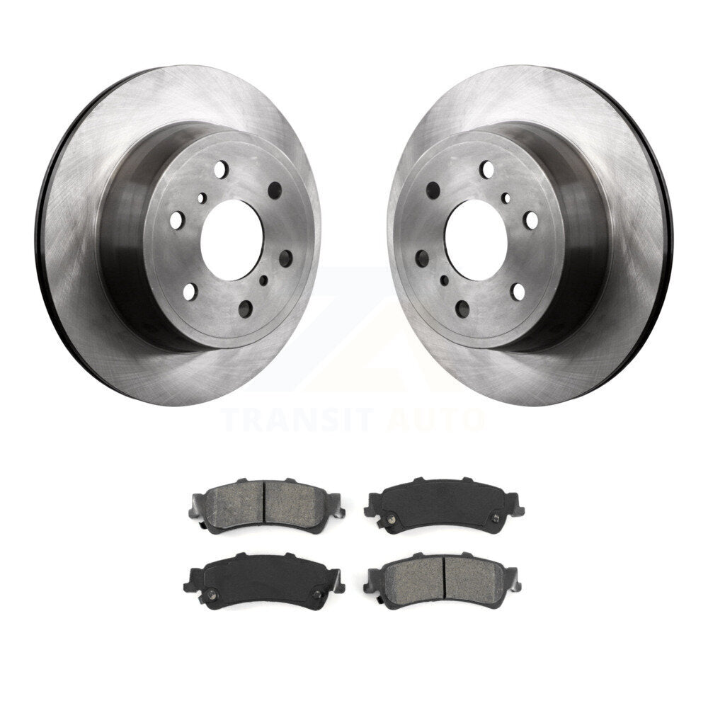 Disc Brake Rotors And Semi-Metallic Pads Rear Kit For GMC Sierra 1500 Classic