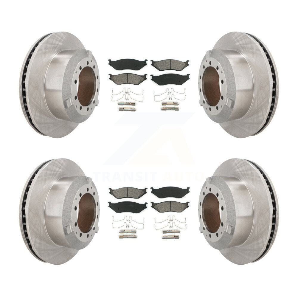Brake Rotor & Semi-Metallic Pad Front Rear Kit For International TerraStar IC AE