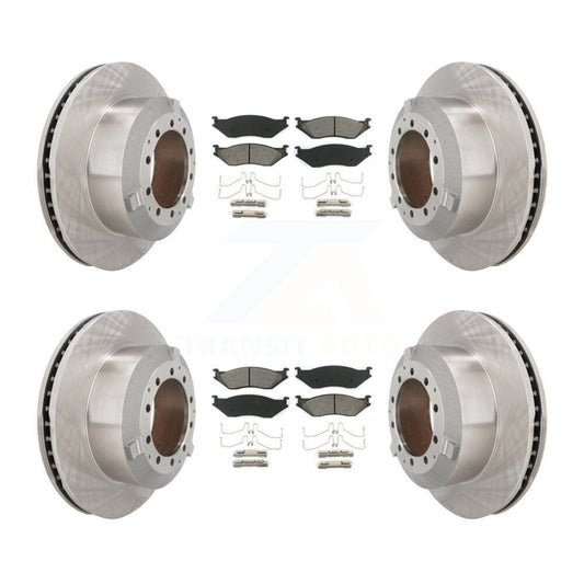 Brake Rotor & Semi-Metallic Pad Front Rear Kit For International TerraStar IC AE